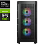 AMD Everest Ryzen 9 7900X RTX4080 custom build Gaming PC. Powered by RTX4080 OC video card, 32GB DDR5 memory,  1T Gen4-SSD, ARGB