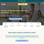 Online Consult for Single Same-Day Medical Certificate for Sick/Carer Leave $5.90 (Usually $15.90) Email Delivery @ Hola Health