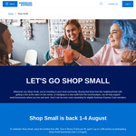 Get 5 Bonus Qantas Points Per $1 Spent at Participating Shop Small Businesses, up to 1000 Bonus Points @ American Express