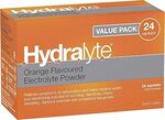 Hydralyte Electrolyte Powder Orange Flavoured 24 Sachets $16.35 ($14.71 S&S) + Delivery ($0 with Prime/ $59 Spend) @ Amazon AU