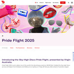 Pride Flight 2025: One-Way Disco Flight from BNE/MEL to SYD 28/2/2025 $269 @ Virgin Australia