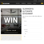 Win a Haiku L Fan (Black or White) + a Weber Baby Q Premium from Big Ass Fans + Heat & Grill