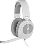 Corsair HS55 Surround Wired Gaming Headset (White) $35 + Delivery ($0 with Prime/ $59 Spend) @ Amazon AU