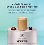 Nespresso Delonghi Vertuo Pop ENV90B Coffee Machine + Nespresso Barista Tray (OOS) & 30 Coffee Capsules $89 Delivered @ AmazonAU