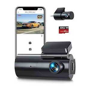 GKU D600 4K+1080p Front + Rear Wi-Fi Dash Cam with 64GB SD Card $89.99 Delivered @ GKU Tech via Amazon AU