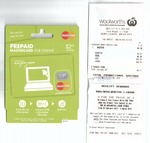 WoolWorths Single Use Prepaid Master Card $1.18 Instore Only