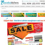 Paradise Kitchens Bathroom Products & Accessories Car Park Sale 16th Mar Save up to 70%