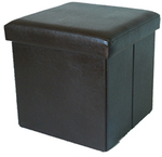 Faux Leather Storage OTTOMANS Assorted Colours $15 each p/u Officeworks