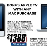 Bonus Apple TV (Save $107) with Any Mac Purchase @ The Good Guys until Monday 12th August