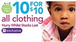 $10 for 10 Gagou Tagou Baby Clothes at Toys R Us