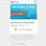 RatesToGo.com Save 15% off Selected Hotels