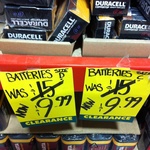 Duracell 10pk "D" or "C" Batteries $9.99 at Bunnings
