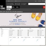 The Iconic - 50% off Selected Spurr Summer Sandals (from $15), Free Shipping over $50