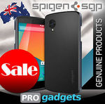 Genuine Spigen SGP for Google Nexus 5 Case Cover Neo Hybrid - Black Metal Slate $29.95