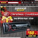 Sony MP3/CD Player with Aux in (GT320) for $50 (Save $69) @ Super Cheap Auto [Club Members Only]