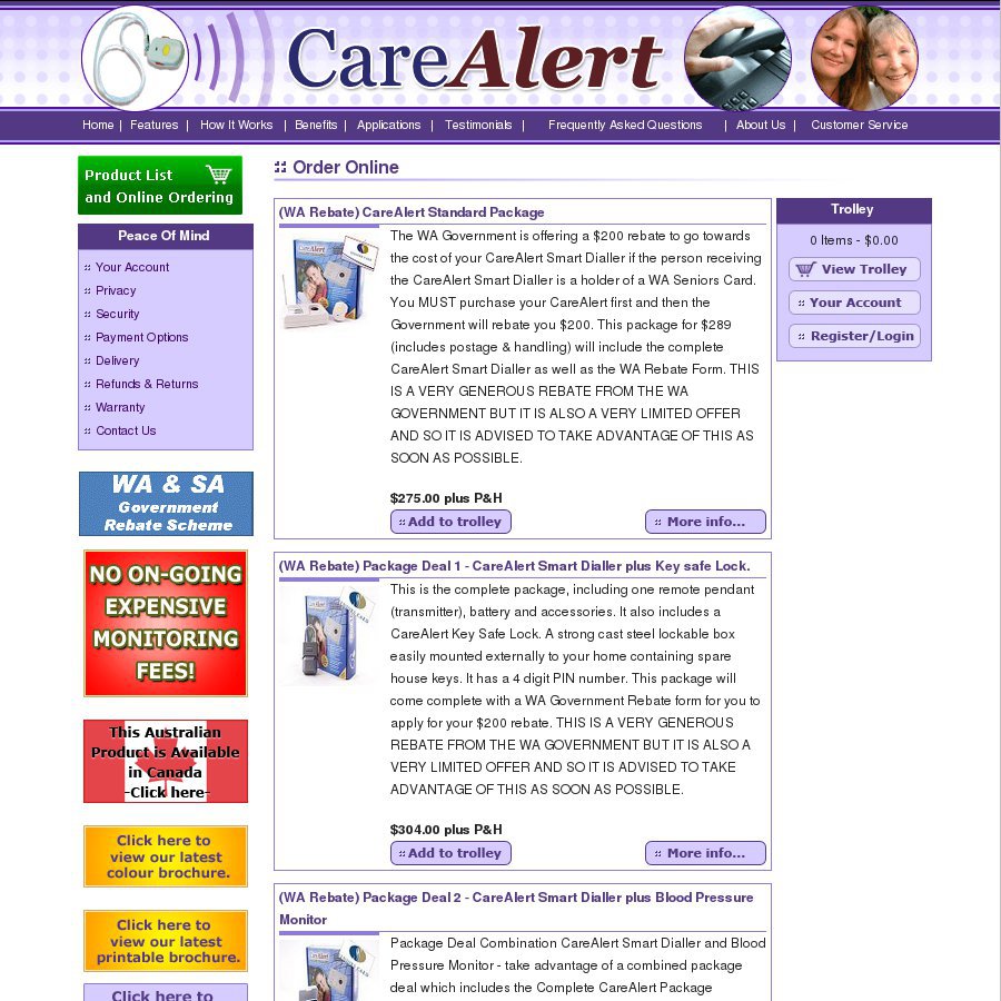 Care Alert Government Rebate Sa