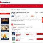 Qantas MEL/SYD/BNE - LAX $1199 Return