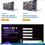 Win 1 of 4 Samsung Curved Series 9 55" UHD TV's Worth $4,699