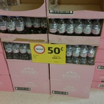 Evian Water Bottles 500ml - 50 Cents and 1L - 80 Cents in Coles Traralgon VIC