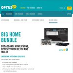 Optus $115/Month: Broadband/Phone Bundle w/ Galaxy Tab S 8.4 + Fetch TV