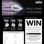 Braun Cashback (EFTPOS Card) $20 to $50 on Selected Irons