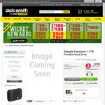 Seagate Expansion 1.5TB Portable Hard Drive $89.00 @ Dick Smith Click & Collect