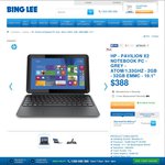 HP Pavillion X2 $388 Bing Lee Online