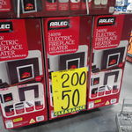 Arlec Electric Fireplace Heater Clearance at Bunnings Chatswood NSW. $50