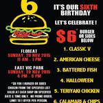 V Burger Birthday - $6 Burger/Sides - Sun, 29 Nov, 11-1pm @ Floreat, 4-6pm @ Vic Park [WA]