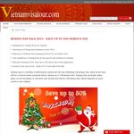 Boxing Day Sale 2015 - Get 50% off Coupon Code for Vietnam Visa Application