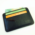 Slim Wallet Leather 4 Card Plus ID & Mini Moustache Comb Holder - $14.95 Shipped @The Totem