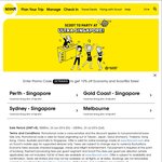 10% off Economy and ScootBiz Fares to Singapore with Scoot Airlines