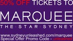 50% off Tickets to MARQUEE NIGHTCLUB @ The Star Sydney