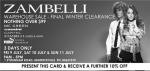 ZAMBELLI Final Winter Clearance Nothing over $99.00 Plus Extra 10% off with The Attached Flyer