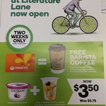 [MEL] Free Barista Coffee / Tea / HC Daily for 2 Weeks @ Woolworths Metro, Literature Lane [for Rewards Members]