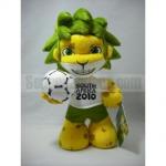 2010 World Cup Mascot Zakumi Plush Doll for $11.99
