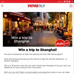 Win a Trip to Shanghai for 2 Worth $5,970 from Nova [NSW]