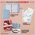 Win 1 of 2 Little Finch Bonded Leather Planners, Stationery Sets, Australian Women's Weekly Cook Books from ALDI