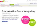 ebay 18 - 19 September 2010, we're offering FREE insertion fees and a FREE Gallery pict