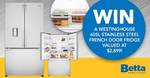 Win a Westinghouse 605L Stainless Steel French Door Fridge Worth $2,899 from Betta Home Living/Mum Central