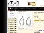 Raindrop Shape Delicate Silver Hoop Earrings AU$20.44 + Super Save FREE Shiping