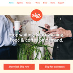 $2 Coffees through Skip App