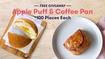 [VIC] Free Apple Puff Pastry Saturday (1/12) from 12PM, Free Coffee Pan Sunday (2/12) from 12PM @ PAFU (Box Hill Central)
