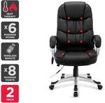 2 Pack Ergolux Haymana 8 Point Heated Vibrating Massage Office Chair $129 (Was $319) + Delivery @ Kogan