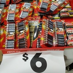 Eveready 24 AA or 20 AAA Batteries $6 @ The Reject Shop