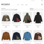 Free Tee with Any Jacket + $9 Flat Rate Shipping (Free over $99 Spend) @ Mr Simple