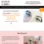 [NSW] 62% off Lash Extension - $49 for a Classic Set (New Clients Only) @ Fancy Lash Sydney