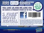 Blockbuster: 1 Free Movie Rental
