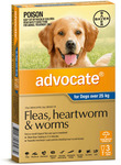 Advocate - Flea and Worm Treatment for Dogs 25kg+ $83.29 @ Petpost