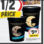 ½ Price Connoisseur Ice Cream Varieties 1L $5.50 @ IGA
